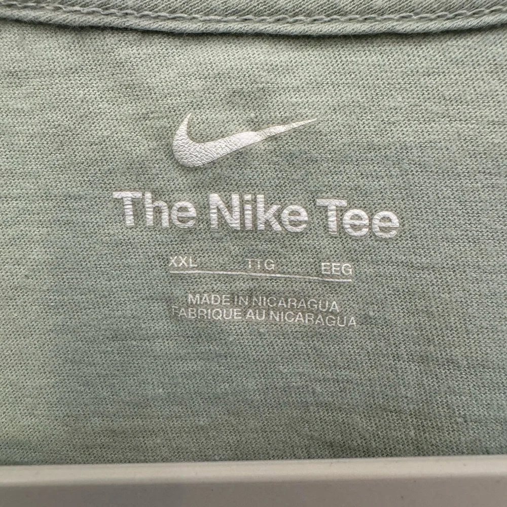 Nike Light Green Tee with White Logo